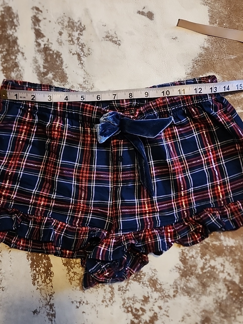 Pink VS Ruffled Boxer Sleeper Shorts. Size: S - Picture 3 of 5